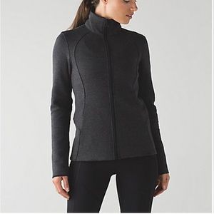 Lululemon Insculpt Jacket Heathered Black / Black Size 6